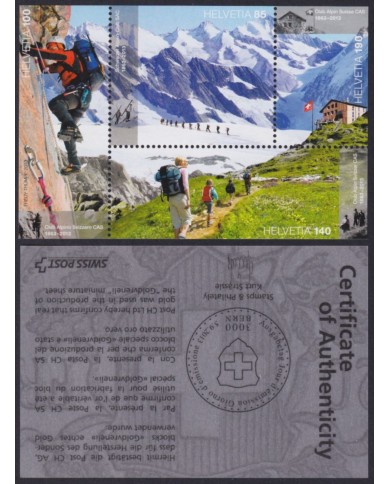 F-EX56334 SWITZERLAND MNH 2013 ALPINE CLUB SHEET.