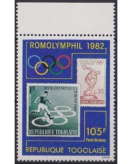 F-EX56337 TOGO MNH 1982 ROMOLYMPIC PHILATELIC EXPO OLYMPIC GAMES.