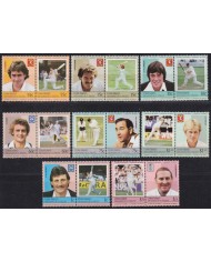 F-EX56362 UNION GRENADINES & ST VINCENT MNH 1985 CRICKET CRICKETERS GAMERS.