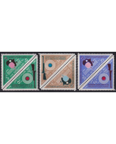 F-EX58816 EGYPT UAR MNH 1962 SHUTTING CHAMPIONSHIP & AFRICAN TENNIS TABLE PING PON