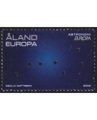 F-EX65908 ALAND MNH 2009 EUROPA ASTRONOMY YEAR STAR PERFORATION SPACE.