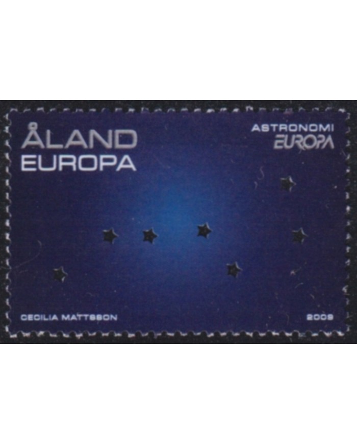 F-EX65908 ALAND MNH 2009 EUROPA ASTRONOMY YEAR STAR PERFORATION SPACE.