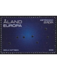 F-EX65908 ALAND MNH 2009 EUROPA ASTRONOMY YEAR STAR PERFORATION SPACE.