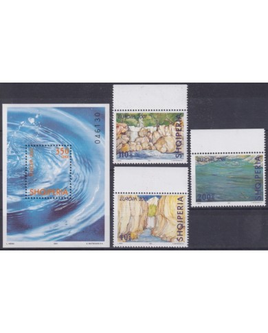 F-EX65671 ALBANIA MNH 2001 EUROPA CEPT WATER TREASEURE OF NATURA.