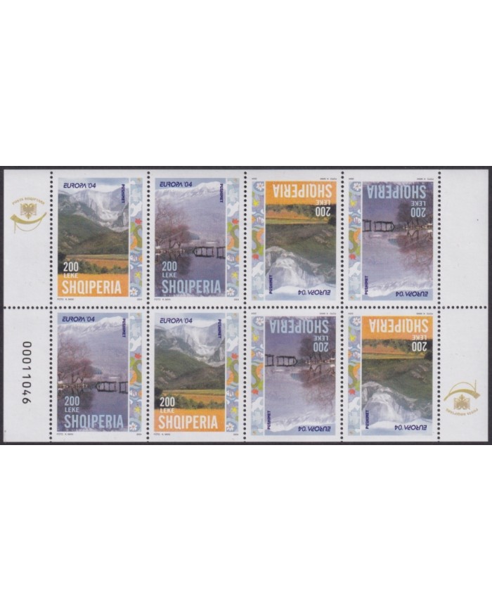 F-EX64790 ALBANIA MNH 2004 EUROPA CEPT HOLYDAYS BOOKLED. ONLY SHEET.