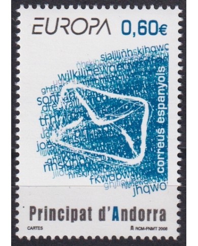 F-EX66527 ANDORRA MNH 2008 EUROPA CEPT LETTERS WRITTER.