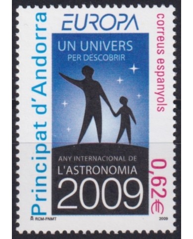 F-EX66437 ANDORRA MNH 2009 EUROPA CEPT ASTRONOMY YEAR SPACE.
