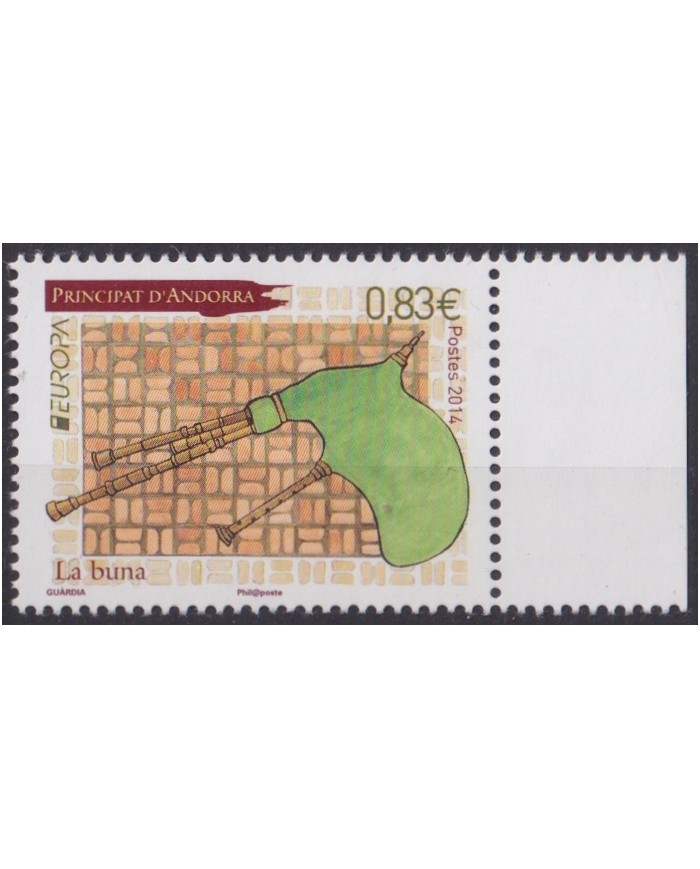 F-EX65919 ANDORRA MNH 2014 EUROPA CEPT MUSIC INSTRUMENTS.