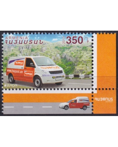 F-EX65737 ARMENIA MNH 2013 EUROPA CEPT POSTAL TRANSPORT VEHICLES.