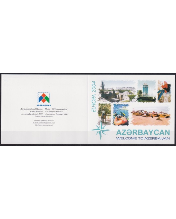 F-EX64783 AZERBAIJAN MNH 2004 EUROPA CEPT HOLYDAYS BOOKLED.