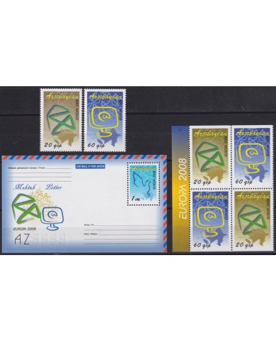 F-EX65759 AZERBAIJAN MNH 2008 EUROPA CEPT LETTER.