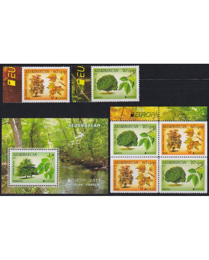 F-EX65793 AZERBAIJAN MNH 2011 EUROPA CEPT FOREST TREE PLANTS.