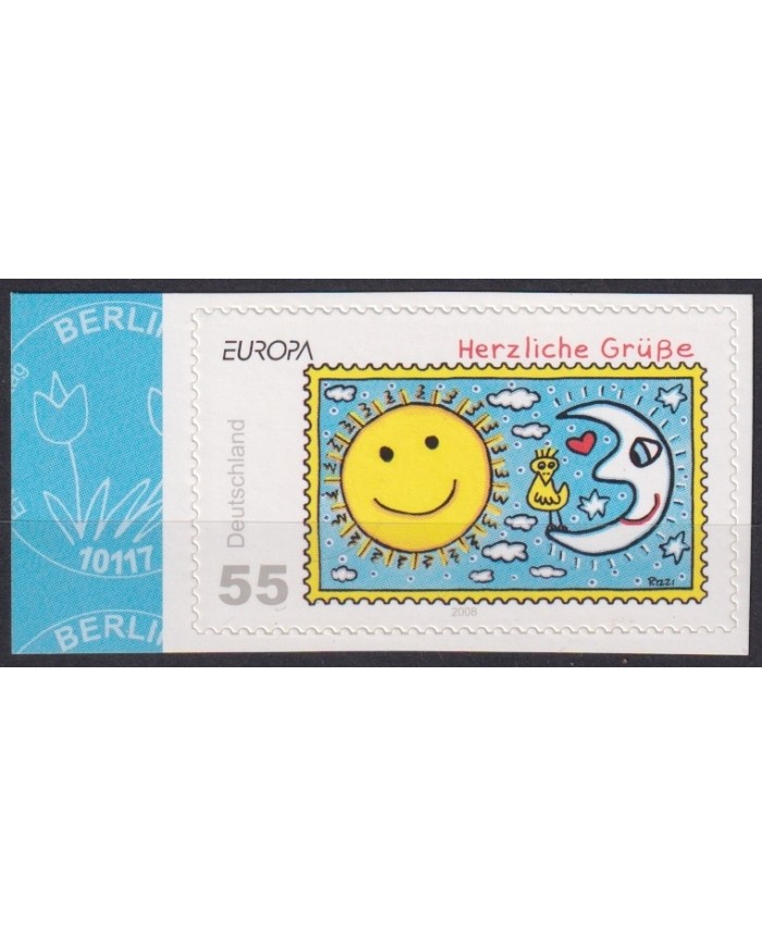 F-EX66530 GERMANY MNH 2008 EUROPA CEPT LETTER RIZZI HOUSE ADHESIVE.