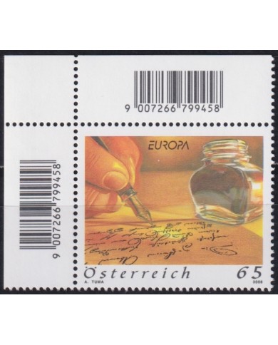 F-EX66499 AUSTRIA MNH 2008 EUROPA HAND WRITTER THE LETTER.