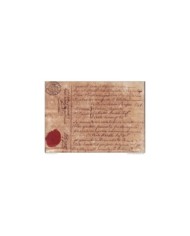 E1223 ITALY CERDEÑA SARDEGNA SEALLED PAPER 1837 C.60 REVENUE