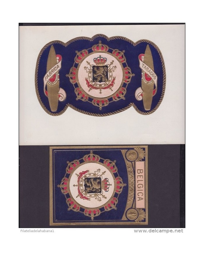 T124 TOBACCO. CIRCA 1930. LEBEL FABRICA DE TABACOS BELGICA BELGIUM.
