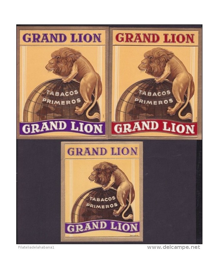 T125 TOBACCO. CIRCA 1930. LEBEL FABRICA DE TABACOS GRAND LION. GRAN LEON.